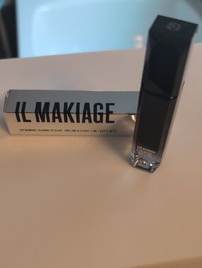 IL MAKIAGE Lip Service Hi-Shine Lip Glaze - Black & Silver Packaging